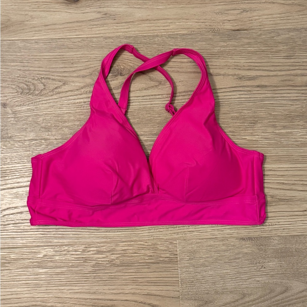 Women's Wireless Hot Pink bikini triangle top